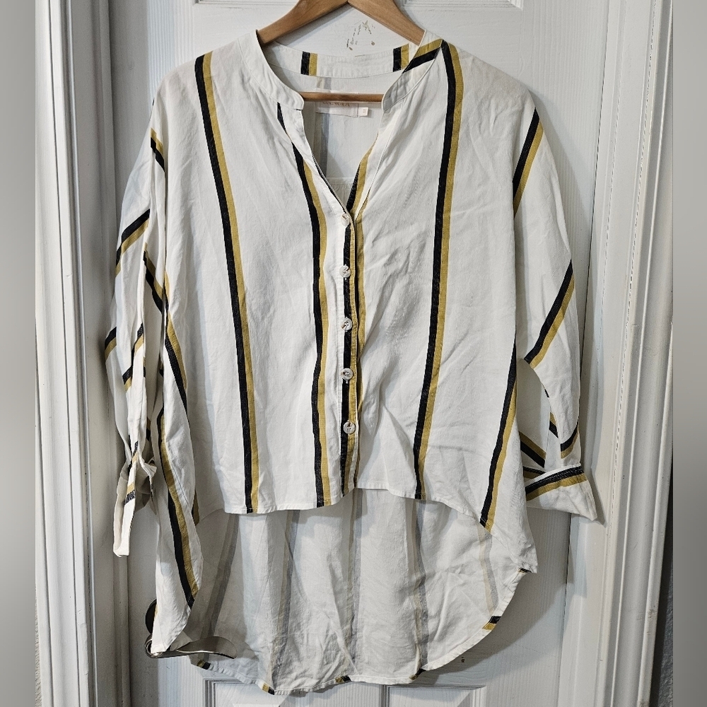 SANCIA LINEN BLEN BLOUSE